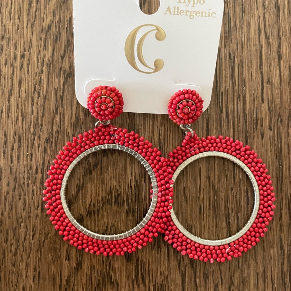 Charming Charlie red earrings